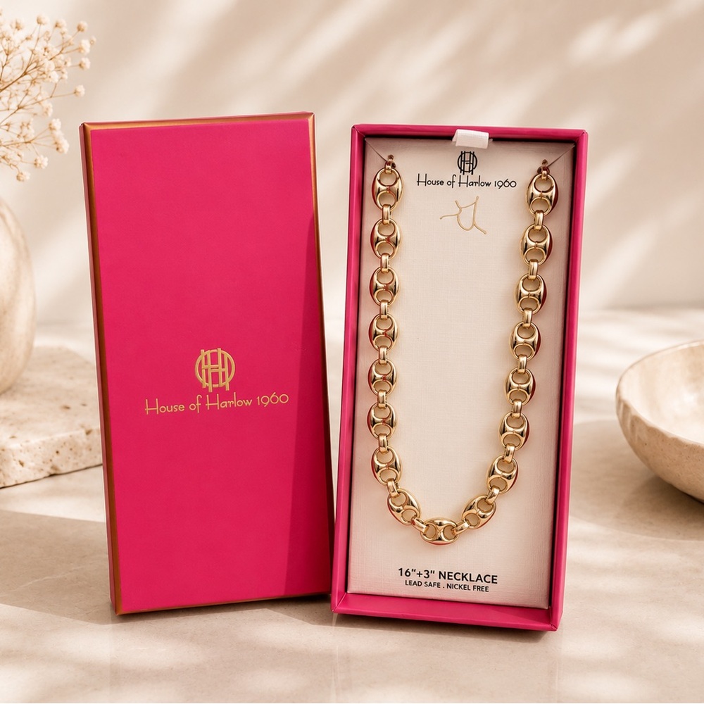 *New* House of Harlow 1960 Gold Link Necklace